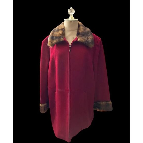 Mario De Pinto Luxurious Wool/Nylon Coat / SZ: 1X / NWT - Picture 2 of 9